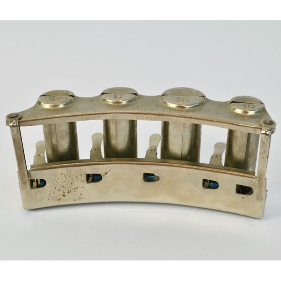 B & R Rapid Coin Changer Silver Metal Used 1c 5c 10c 25c w/ Belt Hooks - Picture 4 of 7